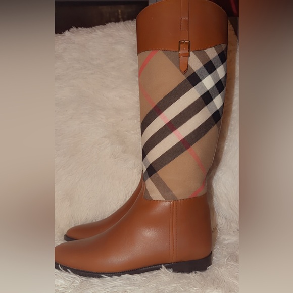 Burberry Leather Riding Boots - Picture 4 of 7